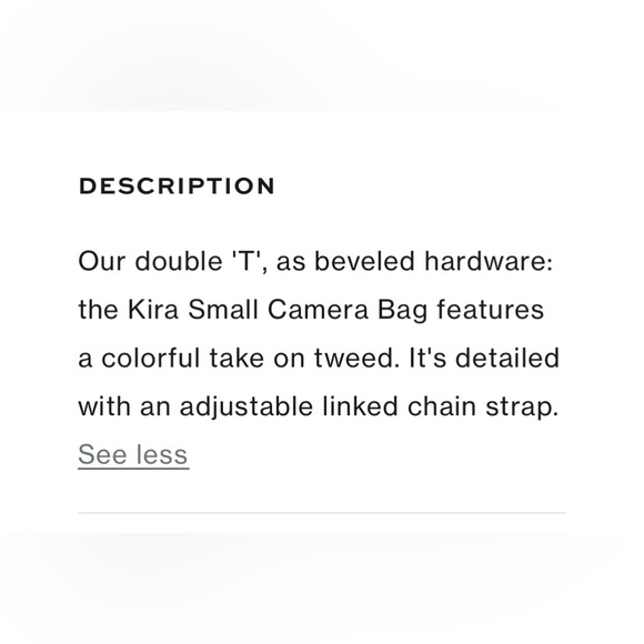 NWOT- Tory Burch Kira Small Tweed Camera Bag Crossbody in Multicolor - Picture 10 of 11